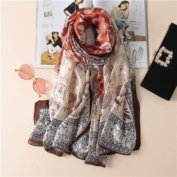 Satin Scarf Fashion Lightweight 07
